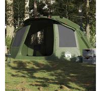 vidaXL Tenda da Pesca per 5 Persone Verde Oliva Impermeabile, Tenda, Tenda da Esterno, Tenda Leggera, Tenda da Campeggio, Tenda da Giardino