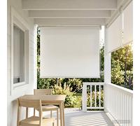 vidaXL Tenda da sole a rullo con protezione UV Bianco Poliestere