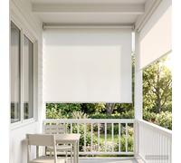 vidaXL Tenda da sole a rullo con protezione UV Bianco Poliestere
