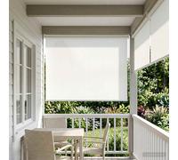 vidaXL Tenda da sole a rullo con protezione UV Bianco Poliestere