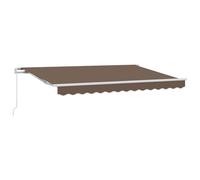 vidaXL Tenda da sole a scomparsa, 3 x 2,5 m, in poliestere e alluminio, rettangolare e moderna, resistente ai raggi UV, durevole, per protezione solare, tenda da esterni