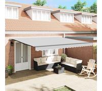 vidaXL Tenda da Esterno Retrattile per Ombra, Copertura per Giardino, Canopy per terrazzo e Balcone, Sistema Moderno con Installazione Regolabile