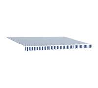 vidaXL Tenda Retrattile Automatica Blu e Bianca 450x300 cm