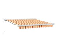vidaXL Tenda automatica retrattile giallo-arancione, 350x250 cm
