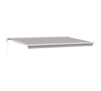 vidaXL Tenda da Sole Automatica Retrattile Grigia Chiara 500 x 300 cm, Resistente ai Raggi UV e Impermeabile. Perfetta per Creare Ombra all'aperto su Patio, Giardino o terrazza. È Una Protezione rego