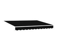 Tenda retrattile automatica vidaXL nero 300x250 cm, tessuto di ricambio per tenda vidaXL 3x2.5 m Nero