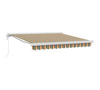 vidaXL Tenda da Sole Automatica Retrattile Verde e Gialla 300 x 250 cm Ideale per balconi e spazi Esterni. Perfetta per ombreggiare, Coprire Patio, Giardino e terrazza. È Regolabile, Moderna e Resist