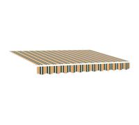 vidaXL Tenda da Sole Automatica Retrattile Verde e Giallo 350 x 250 cm. È un'ottima Soluzione per proteggerti dal Sole Estivo. Perfetta per Patio, Giardino o terrazza. La Protezione è Regolabile e of