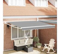 vidaXL Tenda da Sole Bianco 3,5 x 2,5 m Metallo