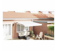 vidaXL Tenda da Sole Bianco 3 x 2,5 m Poliestere e metallo