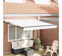 vidaXL Tenda da Sole Bianco 3 x 2,5 m Poliestere e metallo