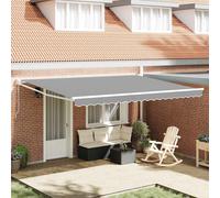 vidaXL Tenda da Sole Bianco 5 x 3 m Metallo