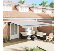 Tenda da Sole Retrattile per Esterni, Perfetta per Il Giardino, la Veranda o Il Balcone. Sistema Moderno con Installazione Regolabile.