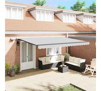 vidaXL Tenda da Sole con Antracite 5 x 3 m Metallo
