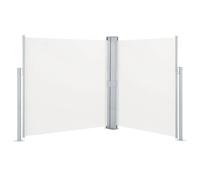 vidaXL Tenda da Sole Due Lati Retrattile per Patio 170x600 cm Crema