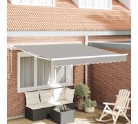 vidaXL Tenda da Sole Grigio chiaro 300 x 250 x 165 cm Poliestere