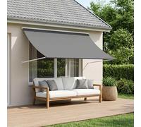 vidaXL Tenda da Sole Grigio Chiaro 400 x 150 cm