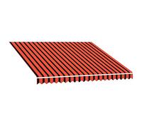 vidaXL Tenda da Sole in Tela Arancione e Marrone 300x250 cm