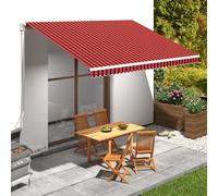 vidaXL Tenda da Sole in Tela Arancione e Marrone 450x300 cm