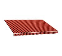 vidaXL Tenda da Sole in Tela Arancione e Marrone 450x300 cm