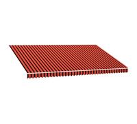 vidaXL Tenda da Sole in Tela Arancione e Marrone 500x300 cm