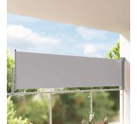 vidaXL Tenda da Sole Laterale Retrattile 100x300cm Grigia Parasole Frangivento