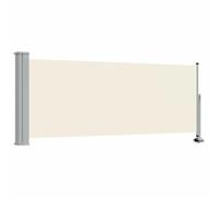 vidaXL Tenda da Sole Laterale Retrattile 100x300 cm Crema Parasole Frangivento