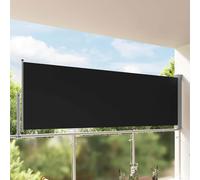 vidaXL Tenda da Sole Laterale Retrattile 120 x 300 cm Nera