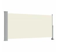 vidaXL Tenda da Sole Laterale Retrattile 120x300 cm Crema Parasole Frangivento
