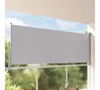 vidaXL Tenda da Sole Laterale Retrattile 140 x 300 cm Grigia