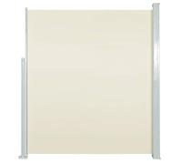 vidaXL Tenda da Sole Laterale Retrattile 140x300 cm Crema Telo Telone Parasole