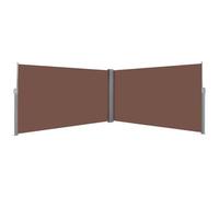 vidaXL Tenda Sole Laterale Retrattile 160x600cm Marrone Paravento Frangivento