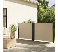 vidaXL Tenda da Sole Laterale Retrattile Beige 100x600 cm
