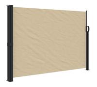vidaXL Tenda da Sole Laterale Retrattile Beige 140x600 cm