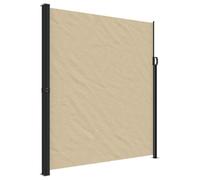 vidaXL Tenda da Sole Laterale Retrattile Beige 220x300 cm, Schermo Privacy da Giardino, Schermo Privacy da Balcone, Tenda da Sole