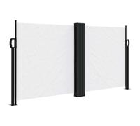 vidaXL Tenda da Sole Laterale Retrattile Bianca 120x1200 cm