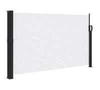 vidaXL Tenda da Sole Laterale Retrattile Bianco 117x300 cm, Schermo Privacy da Giardino, Schermo Privacy da Balcone, Tenda da Sole