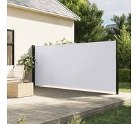 vidaXL Tenda da Sole Laterale Retrattile Bianco 180x600 cm, Schermo Privacy da Giardino, Schermo Privacy da Balcone, Tenda da Sole