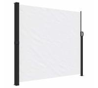 vidaXL Tenda da Sole Laterale Retrattile Bianco 180x600 cm, Schermo Privacy da Giardino, Schermo Privacy da Balcone, Tenda da Sole