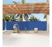 vidaXL Tenda da Sole Laterale Retrattile Blu 180x1200 cm