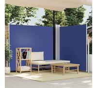 vidaXL Tenda da Sole Laterale Retrattile Blu 180x600 cm