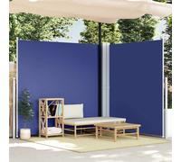 vidaXL Tenda da Sole Laterale Retrattile Blu 200x600 cm