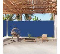 vidaXL Tenda da Sole Laterale Retrattile Blu 220x1000 cm