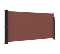 vidaXL Tenda da Sole Laterale Retrattile Marrone 100x500 cm