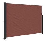 vidaXL Tenda da Sole Laterale Retrattile Marrone 140x600 cm