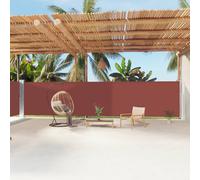 vidaXL Tenda da Sole Laterale Retrattile Marrone 180x1200 cm