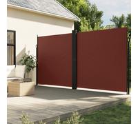 vidaXL Tenda da Sole Laterale Retrattile Marrone 200x1000 cm