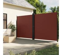 vidaXL Tenda da Sole Laterale Retrattile Marrone 220x1000 cm