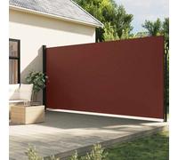 vidaXL Tenda da Sole Laterale Retrattile Marrone 220x600 cm