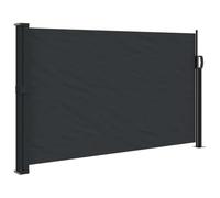 vidaXL Tenda da Sole Laterale Retrattile Nera 117x300 cm